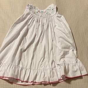 Elegant White Kids Dress with Embroidery